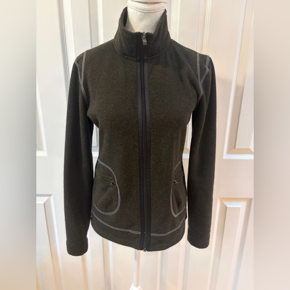 Kuhl Istria Dark Brown Full-Zip Fleece Jacket Size S